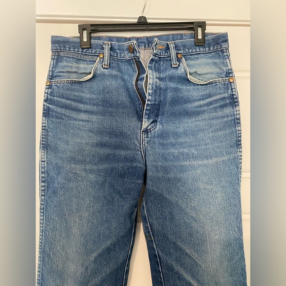Vintage Wrangler Women’s Blue Jeans Bootcut - Picture 3 of 6